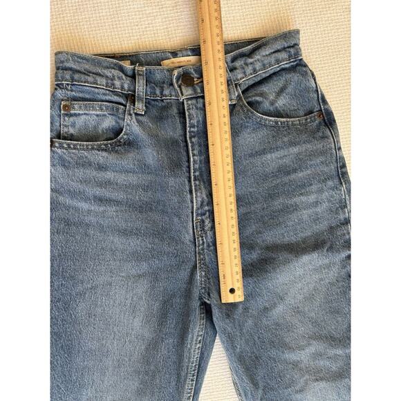 Levi's Premium 70s High Rise Flare Jeans Women 25 L Big E Retro Hippie Festival - Picture 8 of 13